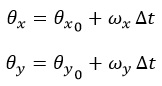 ecuacion de derivada giroscopio MPU6050